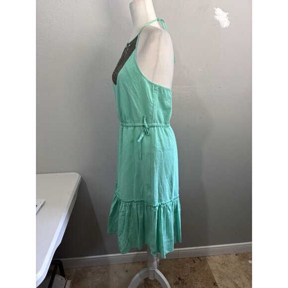 Banana Republic Sun Dress Mint Green Halter Top Women 4 - Picture 4 of 14